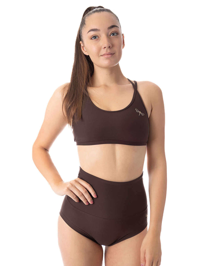 Pole dance sports bra Nicole | Sports bra | Color: black | Women's sports bra | Sportovní podprsenka | Sport-BH | Brassiere sport | Dragonfly Pole Dance Clothes and Bikram Hot Yoga Outfit