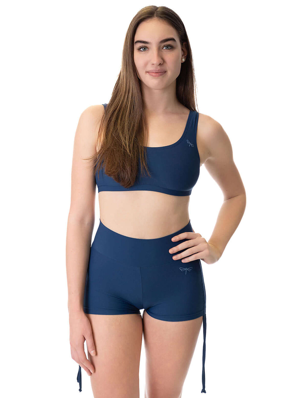 | Shorts | Color: burgundy | High Waist Drawstring Pole Shorts | Pole dance šortky se stahovacími šňůrkami | Short pole dance avec drawstrings