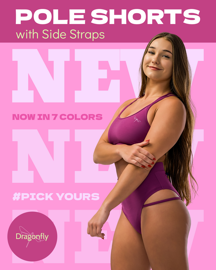 Pole Shorts mit Strap-Details - Anna