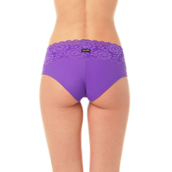 Lace pole dancing shorts | Shorts | Color: ruby lace | Pole Shorts | Dragonfly Pole Dance Clothing and Bikram Hot Yoga Wear