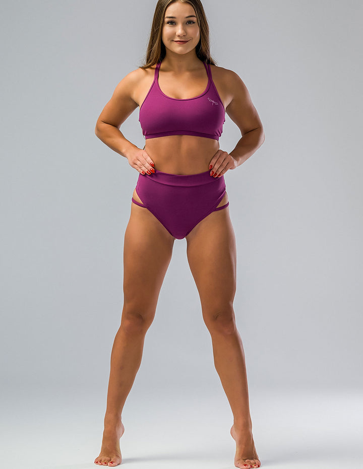 Pole Shorts with Side Straps - Anna, comfortable pole wear enhancing silhouette for confident dancers.
