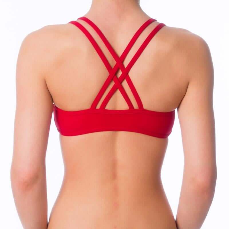 Double shoulder straps sports bra | Sports bra | Color: yellow | Women's sports bra | Dragonfly Pole Dance Clothes and Bikram Hot Yoga Outfit