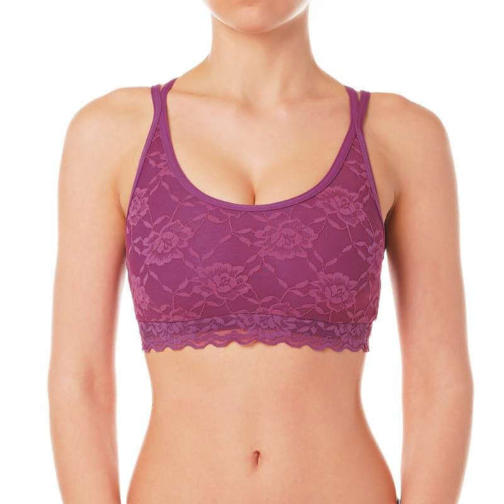 Lace sports bra Nicole | Brassière de sport en dentelle | Color: petrol lace | Women's sports bra | Dragonfly Pole Dance Clothes and Bikram Hot Yoga Outfit