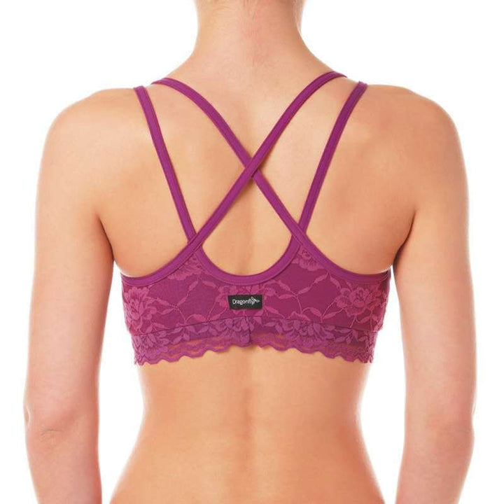 Lace sports bra Nicole | Sports bra | Color: petrol lace | Women's sports bra | Dragonfly Pole Dance Clothes and Bikram Hot Yoga Outfit