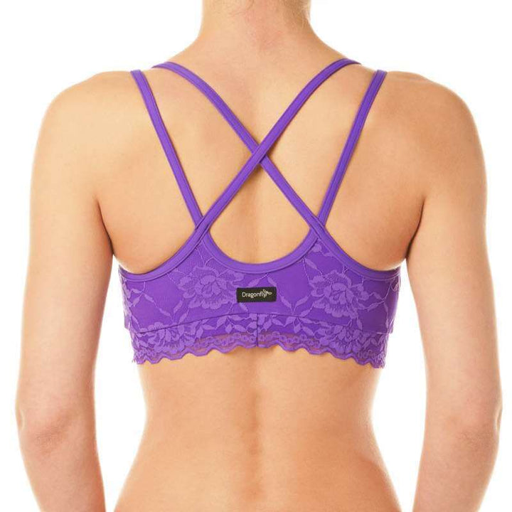 Lace sports bra Nicole | Sports bra | Color: petrol lace | Women's sports bra | Dragonfly Pole Dance Clothes and Bikram Hot Yoga Outfit