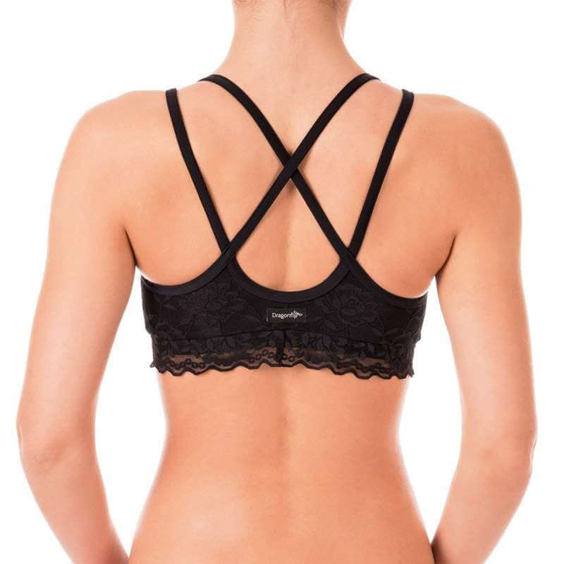 Lace sports bra Nicole | Sports bra | Color: petrol lace | Women's sports bra | Dragonfly Pole Dance Clothes and Bikram Hot Yoga Outfit