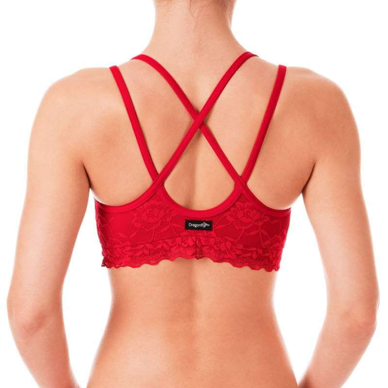 Lace sports bra Nicole | Sports bra | Color: petrol lace | Women's sports bra | Dragonfly Pole Dance Clothes and Bikram Hot Yoga Outfit