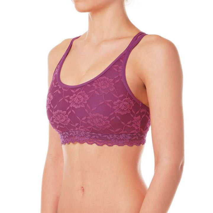 Lace sports bra Nicole | Sport-BH mit Spitze | Color: ruby lace | Sport-BH mit Spitze Nicole | Dragonfly Pole Dance Clothes and Bikram Hot Yoga Outfit