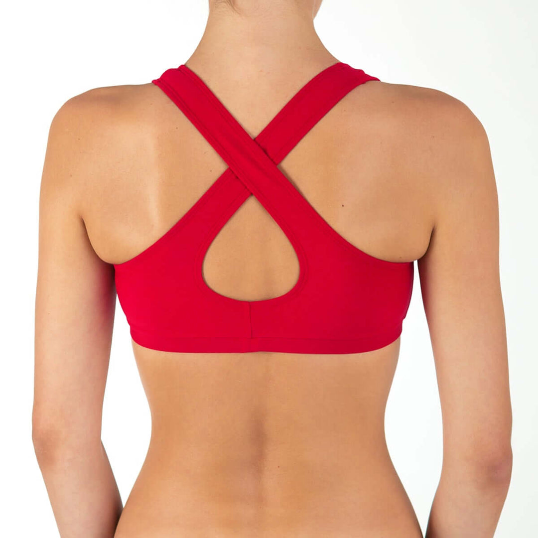 Racerback sportsbra Kiley | Sports bra | Color: khaki | Women's sports bra | Dragonfly Pole Dance Clothes and Bikram Hot Yoga Outfit