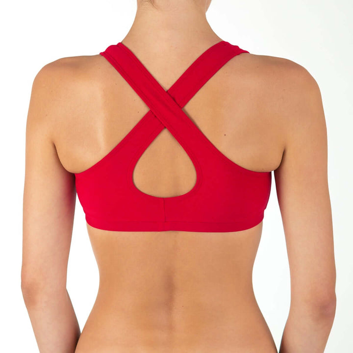 Racerback sportsbra Kiley | Sports bra | Color: khaki | Women's sports bra | Dragonfly Pole Dance Clothes and Bikram Hot Yoga Outfit