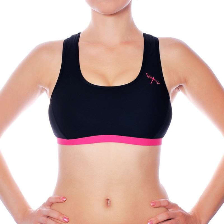 Sporty bra | Sports bra | Color: red | Women's sports bra | Dragonfly Pole Dance Clothes and Bikram Hot Yoga Outfit