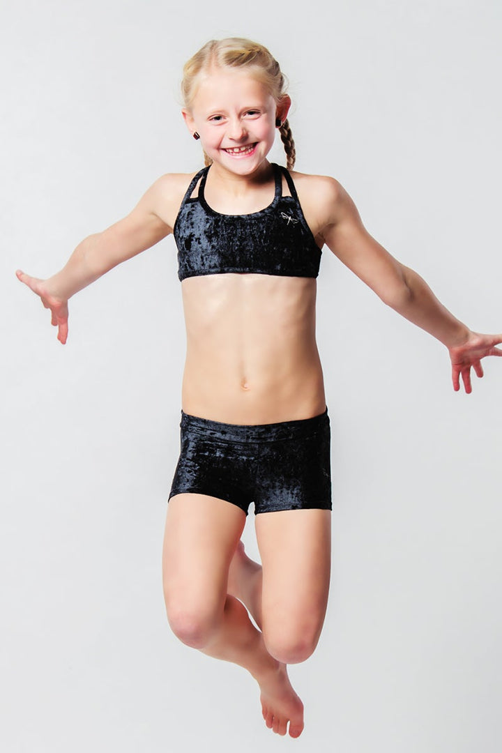 Elsa Shorts Jr Dragonfly black velvet