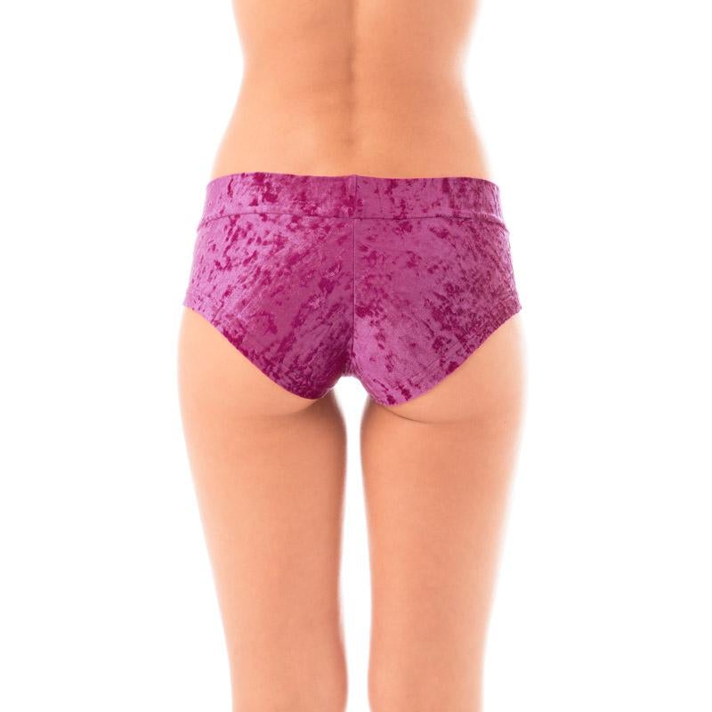 Hot pants velvet Shorts Dragonfly