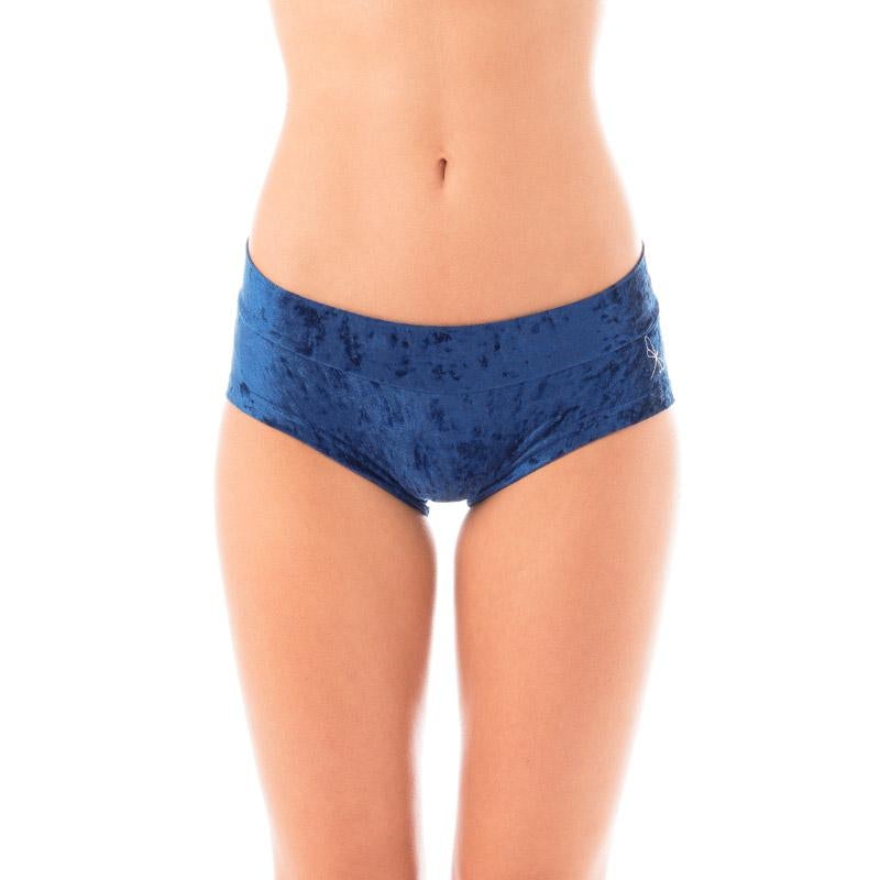 Hot pants velvet Shorts Dragonfly XS blue velvet