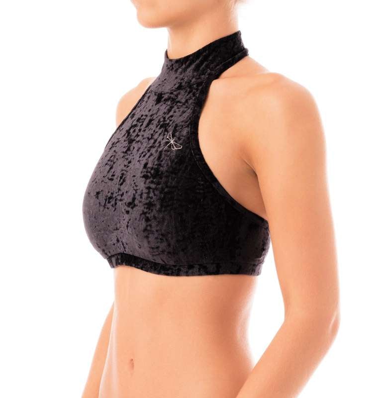 Lisette top velvet Sports bra Dragonfly XS black velvet