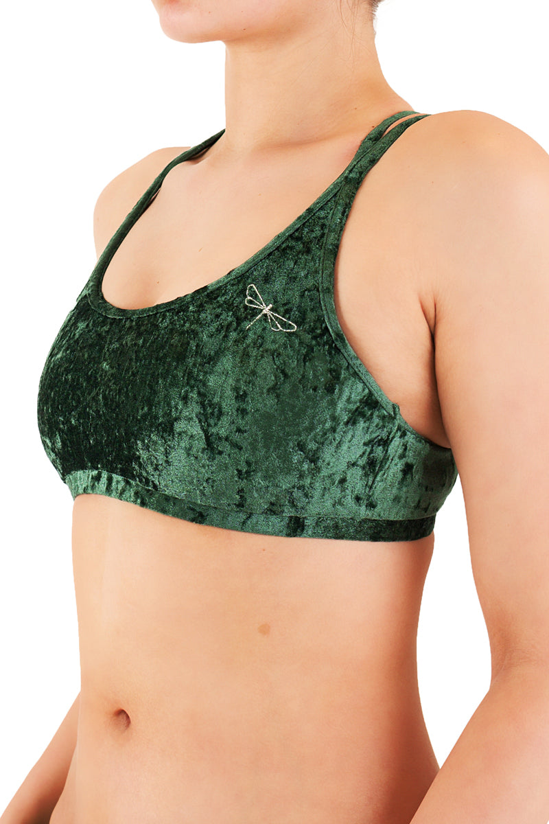 Nicole top velvet Sports bra Dragonfly