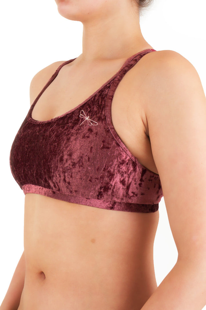 Nicole top velvet Sports bra Dragonfly