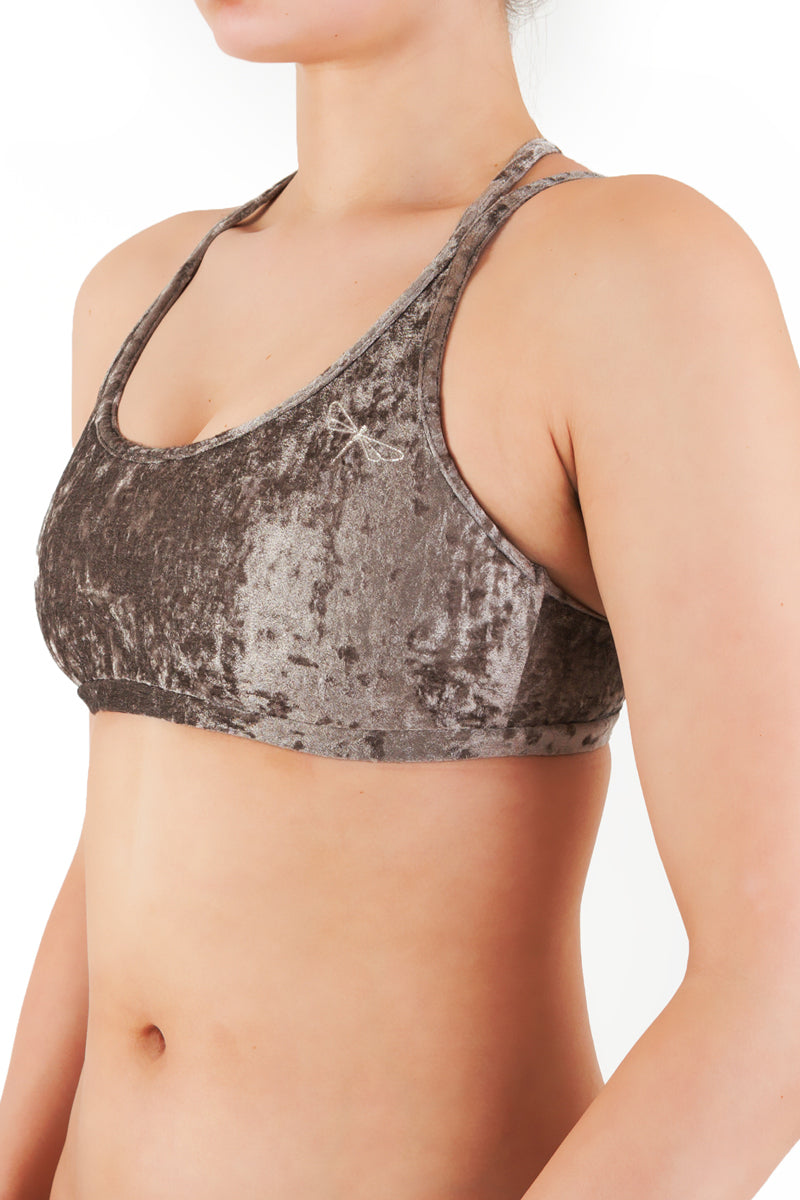 Nicole top velvet Sports bra Dragonfly